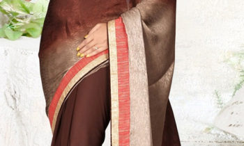 Navy Blue Georgette Saree