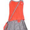 Girl's Self Design Top and Skirt Set