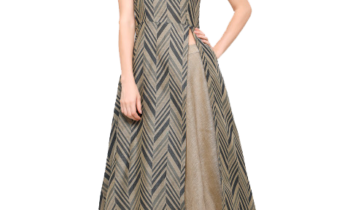 Grey Beige Banarasi Cotton Lehenga