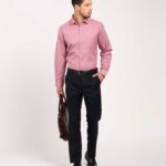 Regular Fit Men Black Trousers