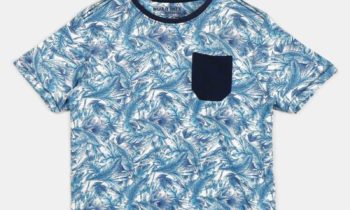 Boys Solid Cotton Blend T Shirt