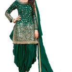 Cotton Green Patiala With Pockets