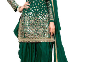Cotton Green Patiala With Pockets