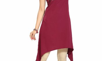 Maroon Crepe  Kurti