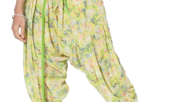 Multicoloured Printed Dhoti Salwar