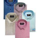 Vasan Pack of 5 Full Sleeves Mens Shirt