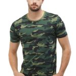 Men's Camouflage  Round Neck T-Shirt